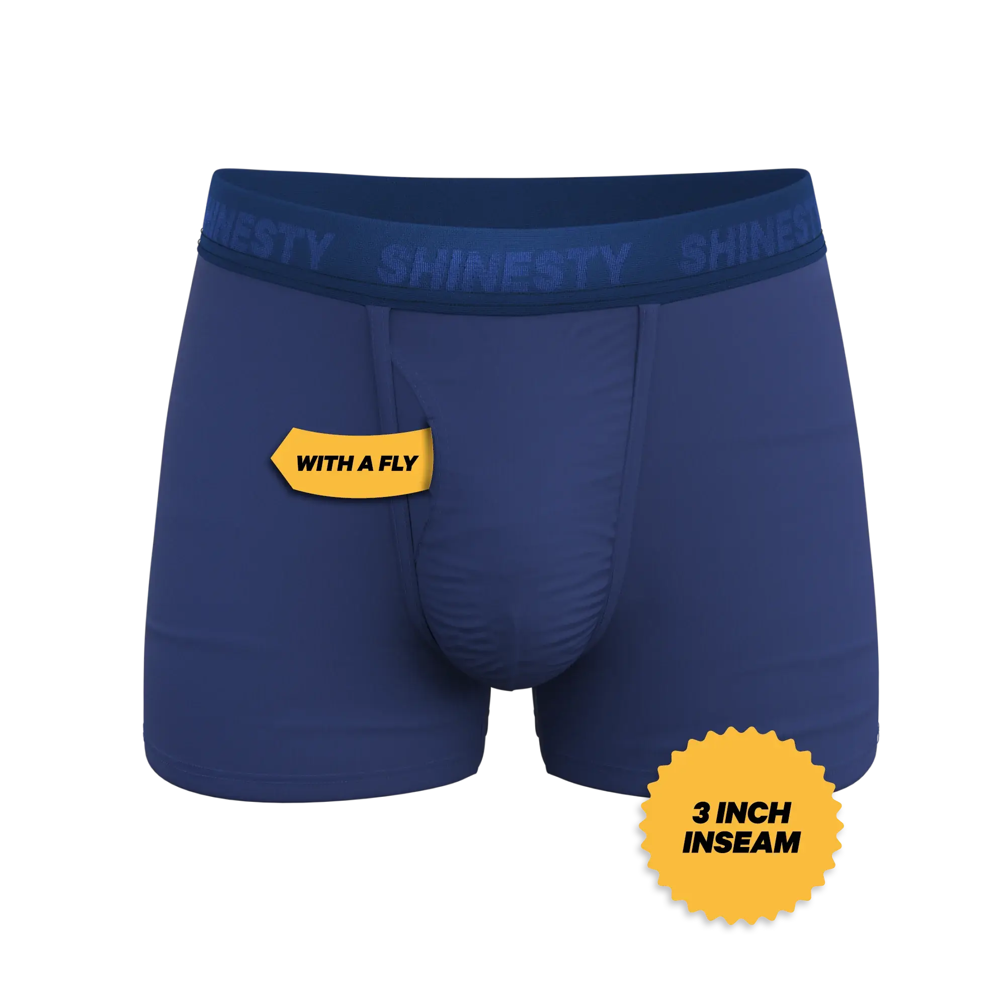 The Bloom Moon | Tonal Navy Ball Hammock® Pouch Trunks Underwear - Shinesty - Flyclothing LLC