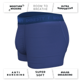 The Bloom Moon | Tonal Navy Ball Hammock® Pouch Trunks Underwear - Shinesty - Flyclothing LLC