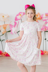 Blooming Beauty S/S Pocket Twirl Dress - Mila & Rose ® - Flyclothing LLC