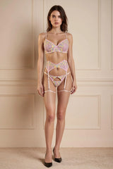 Blooming Elegance Embroidered Lingerie Set - Lingerie By Coco - Flyclothing LLC