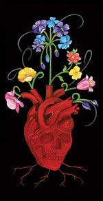 Black Market Art Company Blooming Heart Print