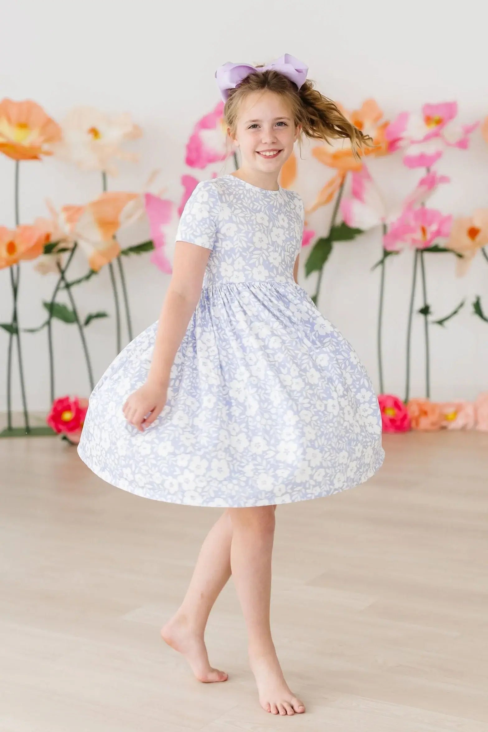 Blossom Bliss S/S Pocket Twirl Dress - Mila & Rose ® - Flyclothing LLC