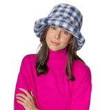Checkered Faux Fur Bucket Hat - Madeline Love - Flyclothing LLC
