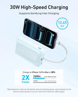 Anker Zolo Power Bank (10K, 30W) with a 5.4-inch (13.7 cm) built-in USB-C cable. - Anker - Flyclothing LLC