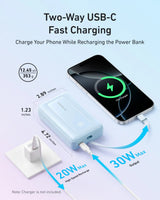 Anker Zolo Power Bank (10K, 30W) with a 5.4-inch (13.7 cm) built-in USB-C cable. - Anker - Flyclothing LLC