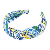 Aztec Patterned Burnout Knot Headband - Madeline Love - Flyclothing LLC
