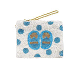 Baby Shoes Seed Beaded Mini Pouch Bag - Madeline Love - Flyclothing LLC