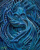 Black Market Art Company Blue Bio Print