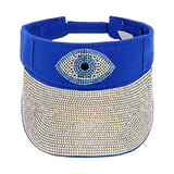 Bling Evil Eye Accented Visor Hat - Madeline Love - Flyclothing LLC