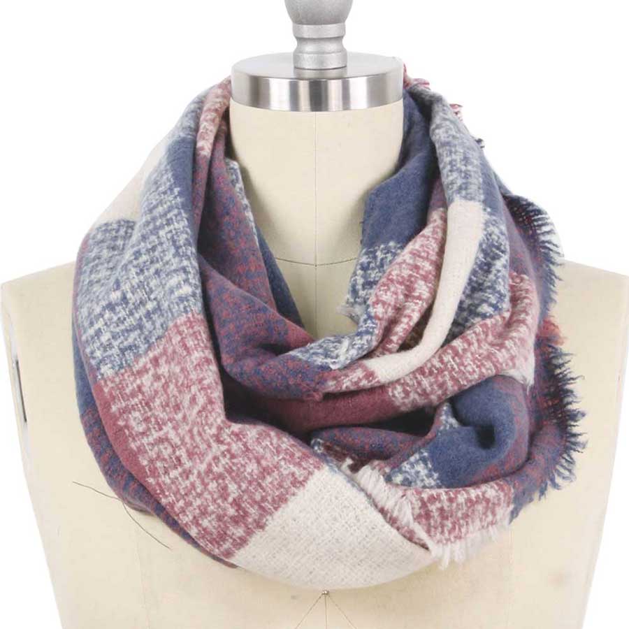 Check Infinity Scarf - Madeline Love - Flyclothing LLC