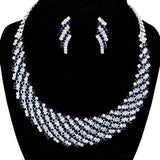 Crystal Rhinestone Round Collar Necklace - Madeline Love - Flyclothing LLC