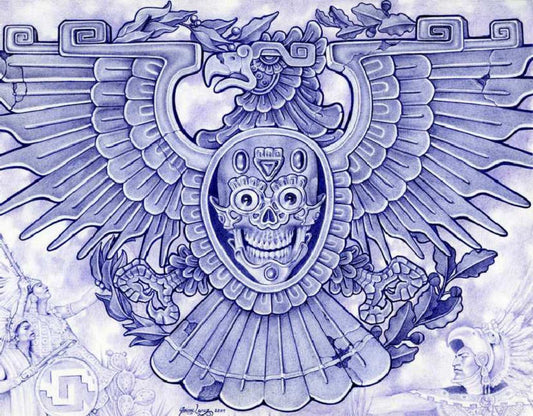 Black Market Art Company Blue Eagle Print - Black Market Art Company - Flyclothing LLC