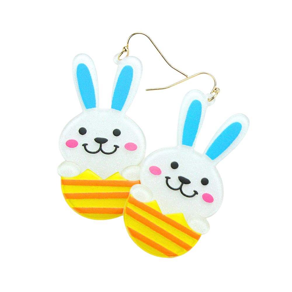 Easter Bunny Resin Dangle Earrings - Madeline Love - Flyclothing LLC