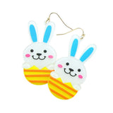Easter Bunny Resin Dangle Earrings - Madeline Love - Flyclothing LLC