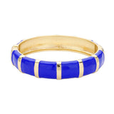 Enamel Bamboo Hinged Bangle Bracelet - Madeline Love - Flyclothing LLC