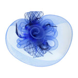 Feather Mesh Flower Fascinator Headband - Madeline Love - Flyclothing LLC