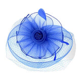 Feather Mesh Flower Fascinator Headband - Madeline Love - Flyclothing LLC