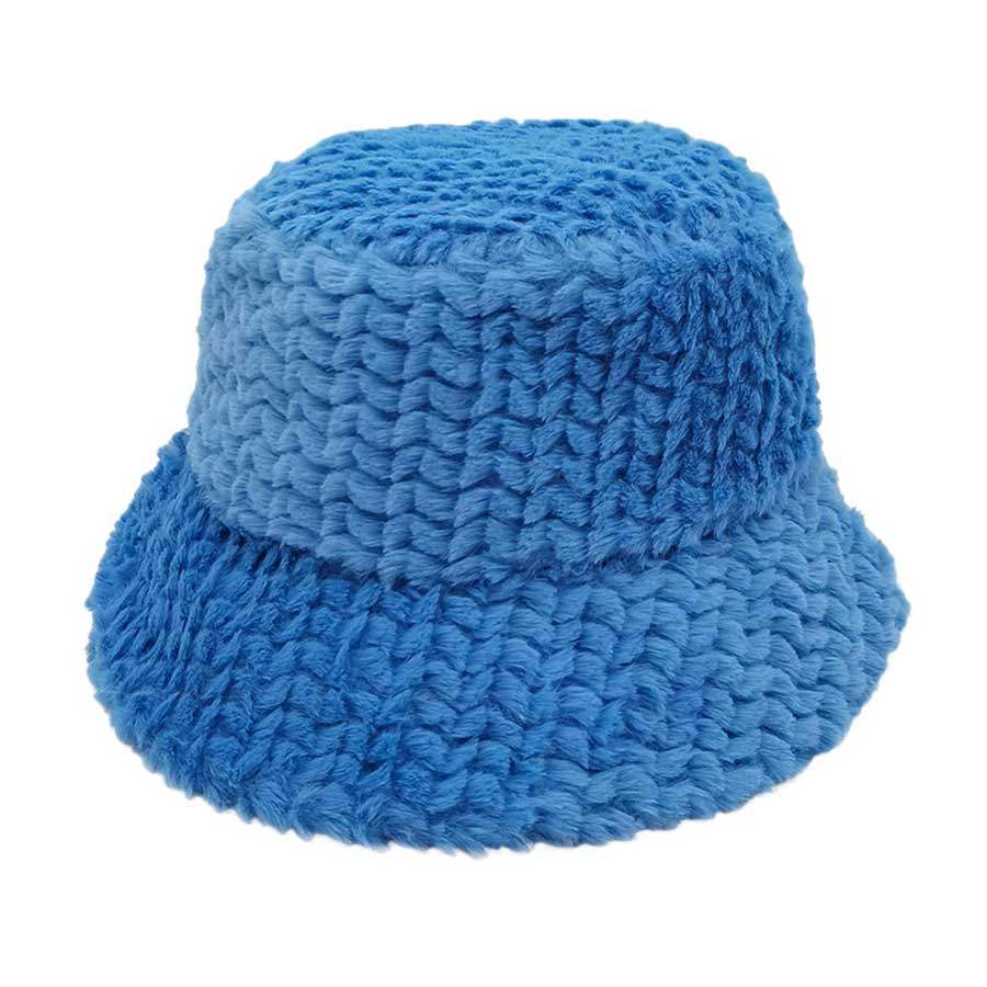 Fuzzy Faux Fur Bucket Hat - Madeline Love - Flyclothing LLC
