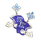 Game Day Glittered Football Helmet Dangle Earrings - Madeline Love - Flyclothing LLC