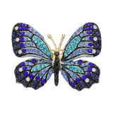 Rhinestone Pave Butterfly Pin Brooch - Madeline Love - Flyclothing LLC