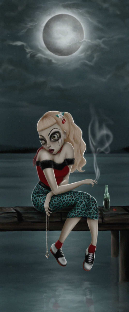 Black Market Art Company Blue Moon Print - Black Market Art Company - Flyclothing LLC