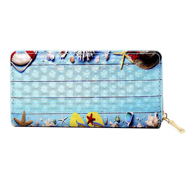 Sealife Shell Starfish 3D Hologram Wallet - Madeline Love - Flyclothing LLC