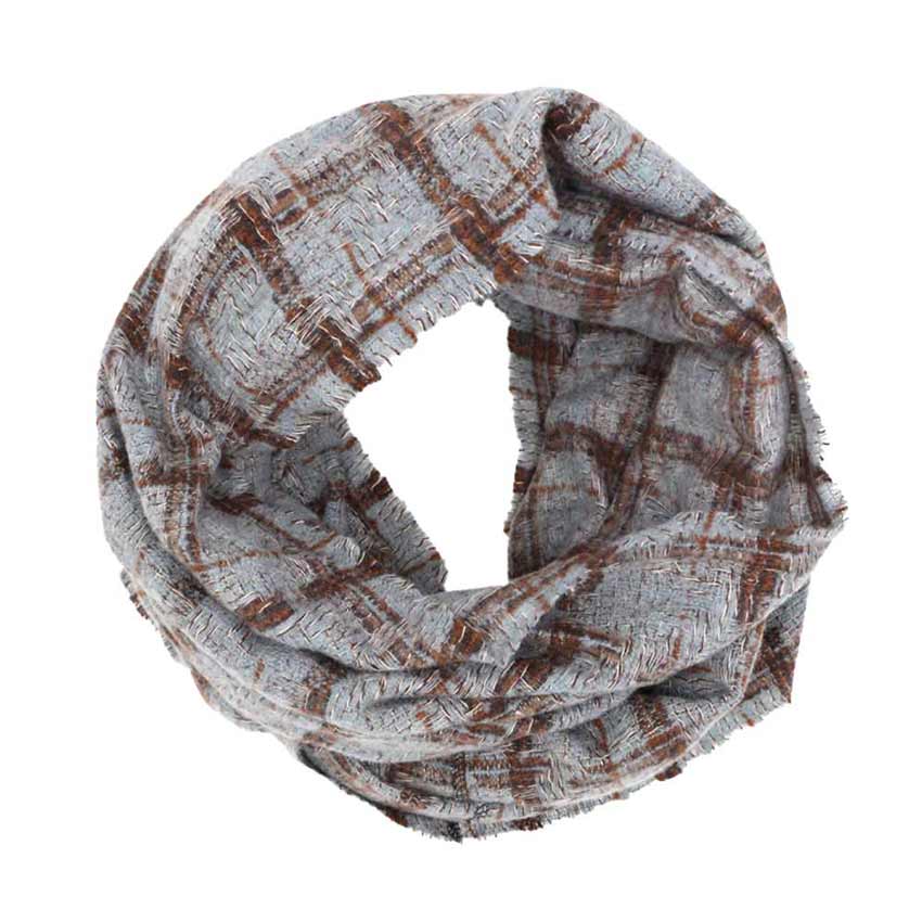 Plaid Check Infinity Scarf - Madeline Love - Flyclothing LLC
