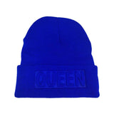 Queen Message Solid Knit Beanie Hat - Madeline Love - Flyclothing LLC