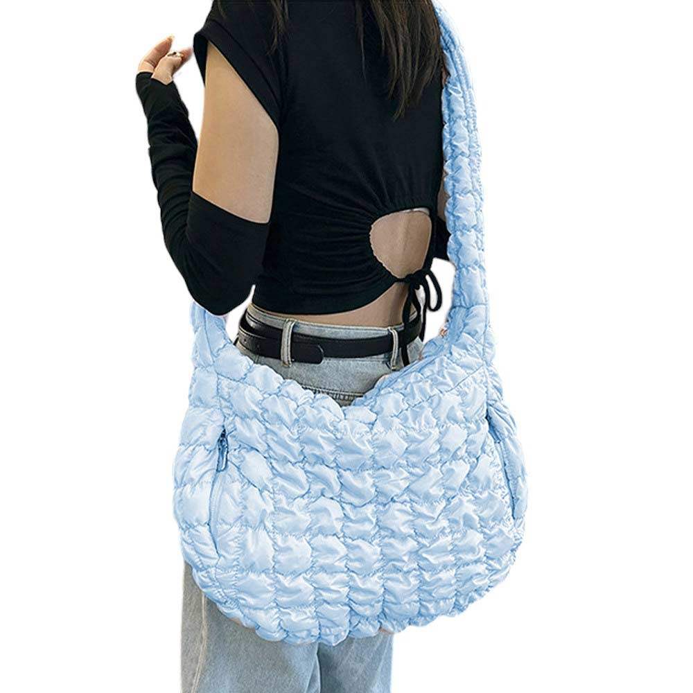 Quilted Puffer Shoulder Crossbody Bag Cloud Bag - Madeline Love - Flyclothing LLC
