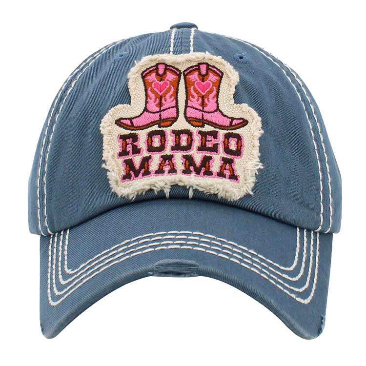 Rodeo Mama Message Western Boots Vintage Baseball Cap - Madeline Love - Flyclothing LLC