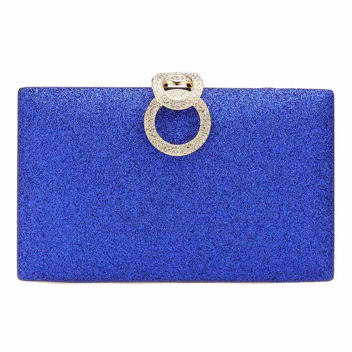 Shimmery Evening Clutch Crossbody Bag - Madeline Love - Flyclothing LLC