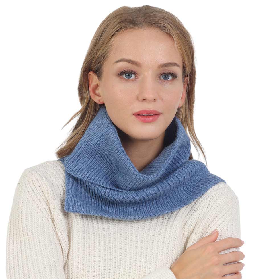 Solid Knit Snood Scarf - Madeline Love - Flyclothing LLC