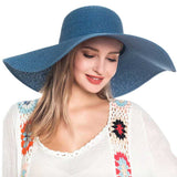 Solid Floppy Straw Sun Hat - Madeline Love - Flyclothing LLC