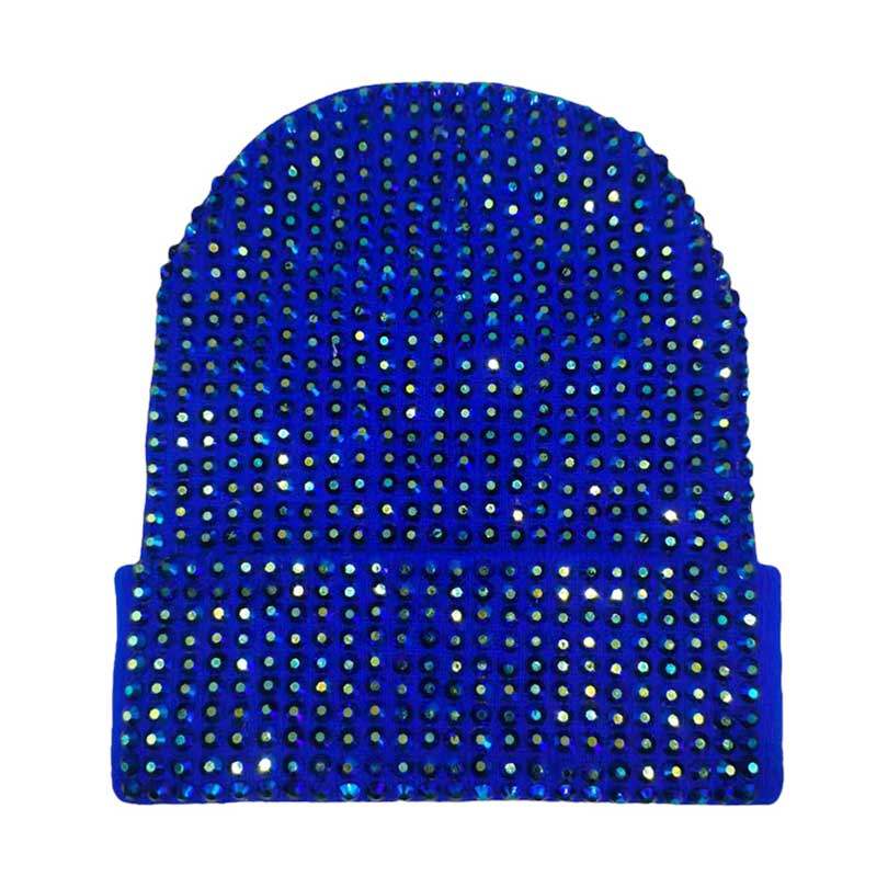 Studded Solid Knit Beanie Hat - Madeline Love - Flyclothing LLC