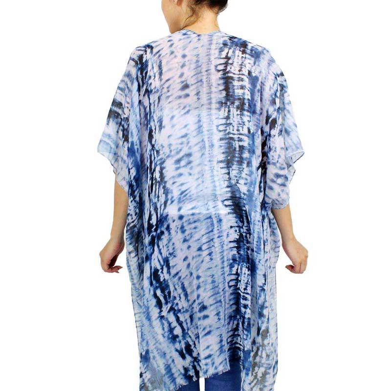 Tie Dye Cover Up Kimono Poncho - Madeline Love - Flyclothing LLC