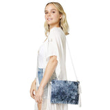 Tie Dye Wristlet Clutch Crossbody Bag - Madeline Love - Flyclothing LLC