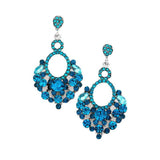 Marquise Crystal Chandelier Statement Evening Earrings - Madeline Love - Flyclothing LLC