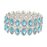 Marquise Stone Accented Stretch Evening Bracelet - Madeline Love - Flyclothing LLC