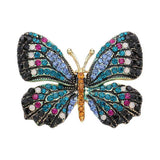 Rhinestone Pave Butterfly Pin Brooch - Madeline Love - Flyclothing LLC