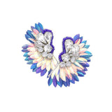 Felt Back Stone Embellished Boho Fringe Earrings - Madeline Love - Flyclothing LLC