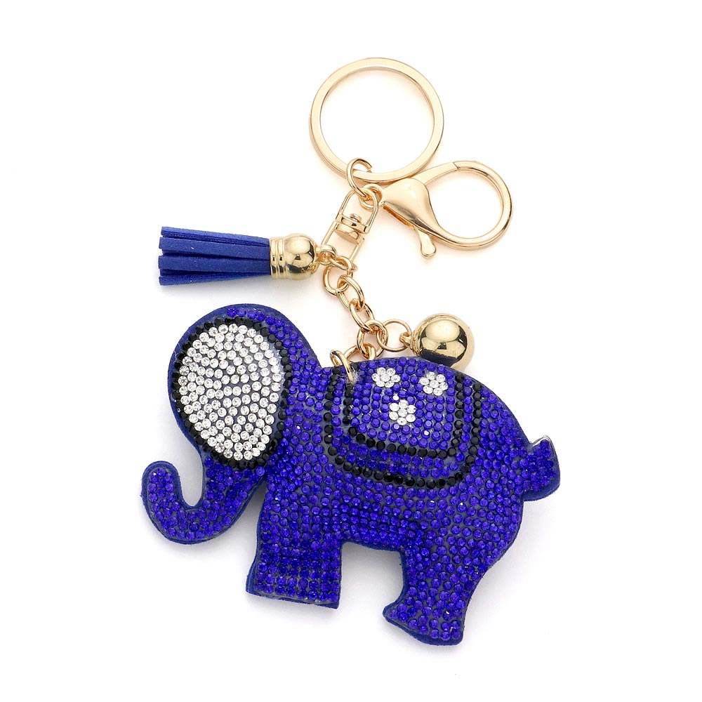 Bling Elephant Tassel Bag Charm - Madeline Love - Flyclothing LLC