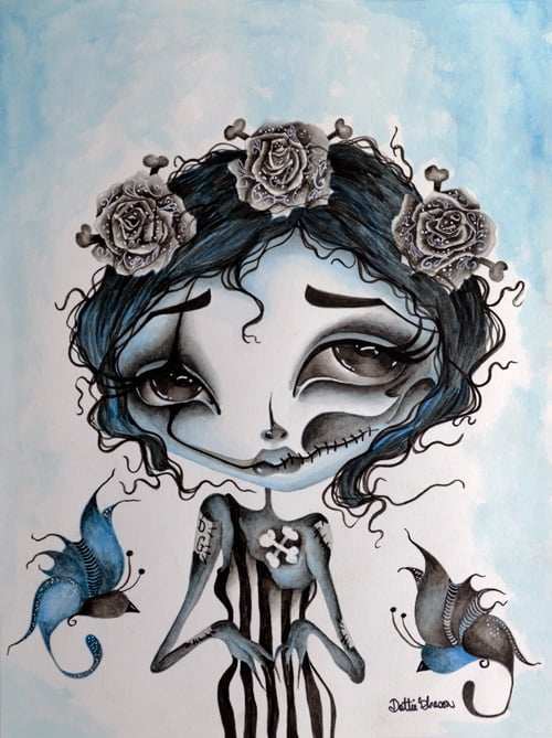 Black Market Art Company Blue Day of the Dead DG Print - Black Market Art Company - Flyclothing LLC