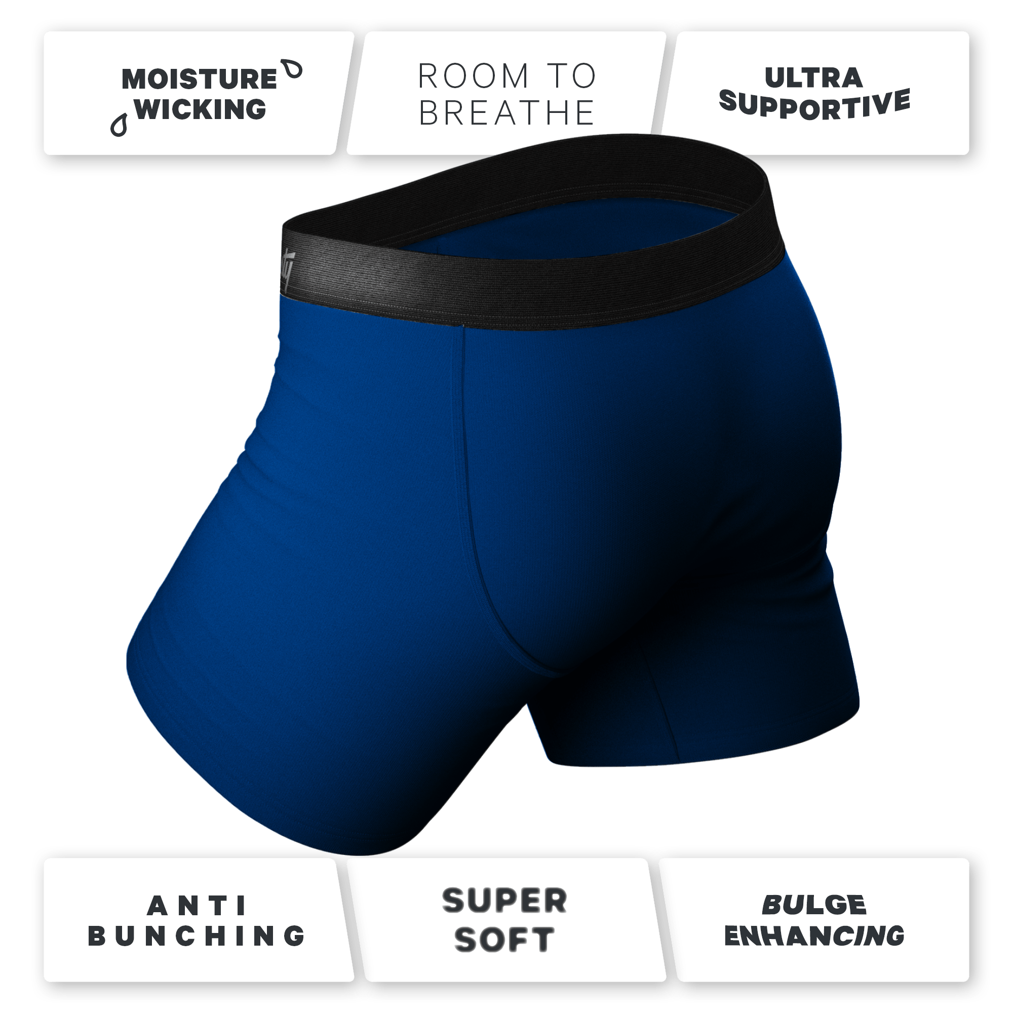 The Blue Man Group | Ball Hammock® Pouch Underwear With Fly 5 Pack - Shinesty