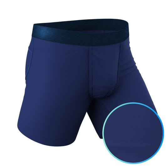 The Big Blue | Navy paradICE™ Cooling Ball Hammock® Underwear - Shinesty