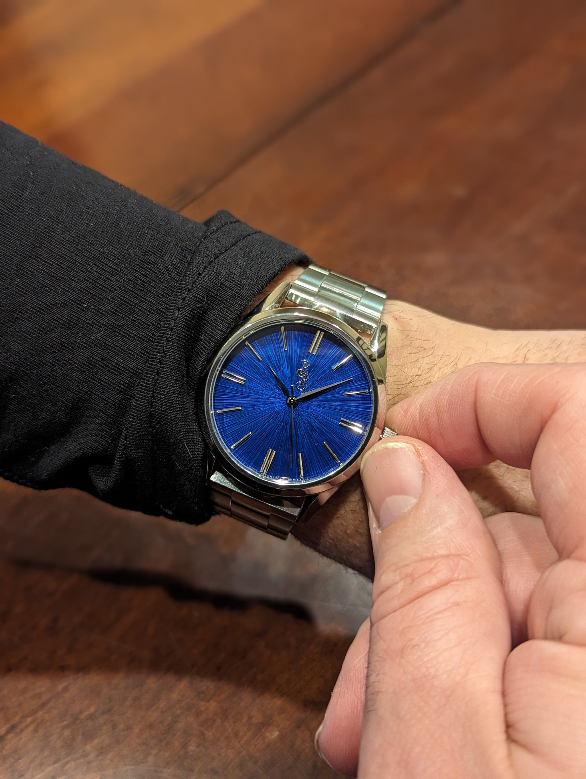 Blue Sunburst Watch - The Beyond Boring Watch Company - Flyclothing LLC