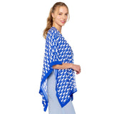 Geometric Pattern Print Ruana Poncho - Madeline Love - Flyclothing LLC
