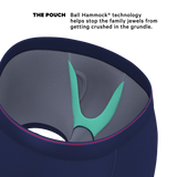 The Blueberry Pie | Red Tip Navy Ball Hammock® Pouch Underwear With Fly - Shinesty - Flyclothing LLC