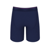 The Blueberry Pie | Red Tip Navy Long Leg Ball Hammock® Pouch Underwear With Fly - Shinesty - Flyclothing LLC