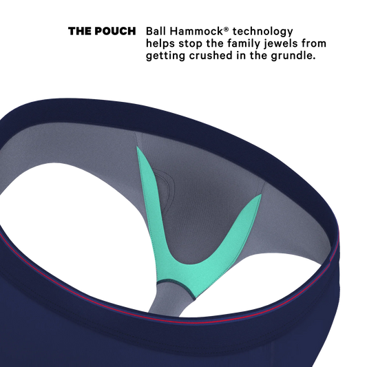 The Blueberry Pie | Red Tip Navy Ball Hammock® Pouch Underwear Briefs - Shinesty - Flyclothing LLC