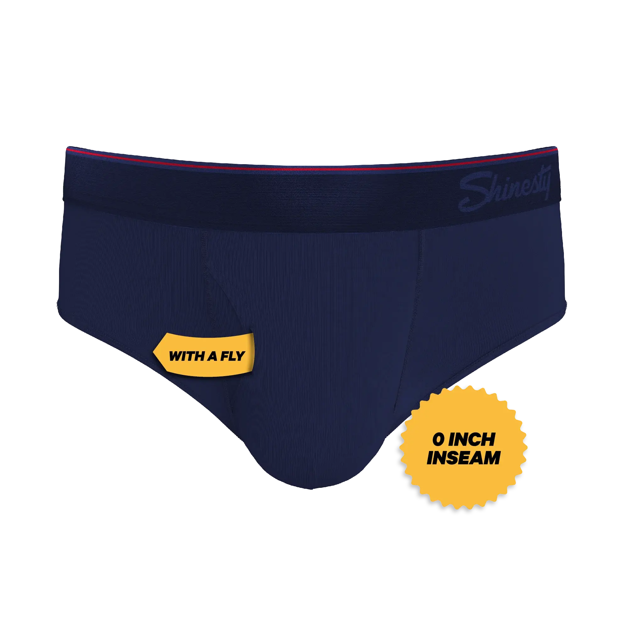 The Blueberry Pie | Red Tip Navy Ball Hammock® Pouch Underwear Briefs - Shinesty - Flyclothing LLC